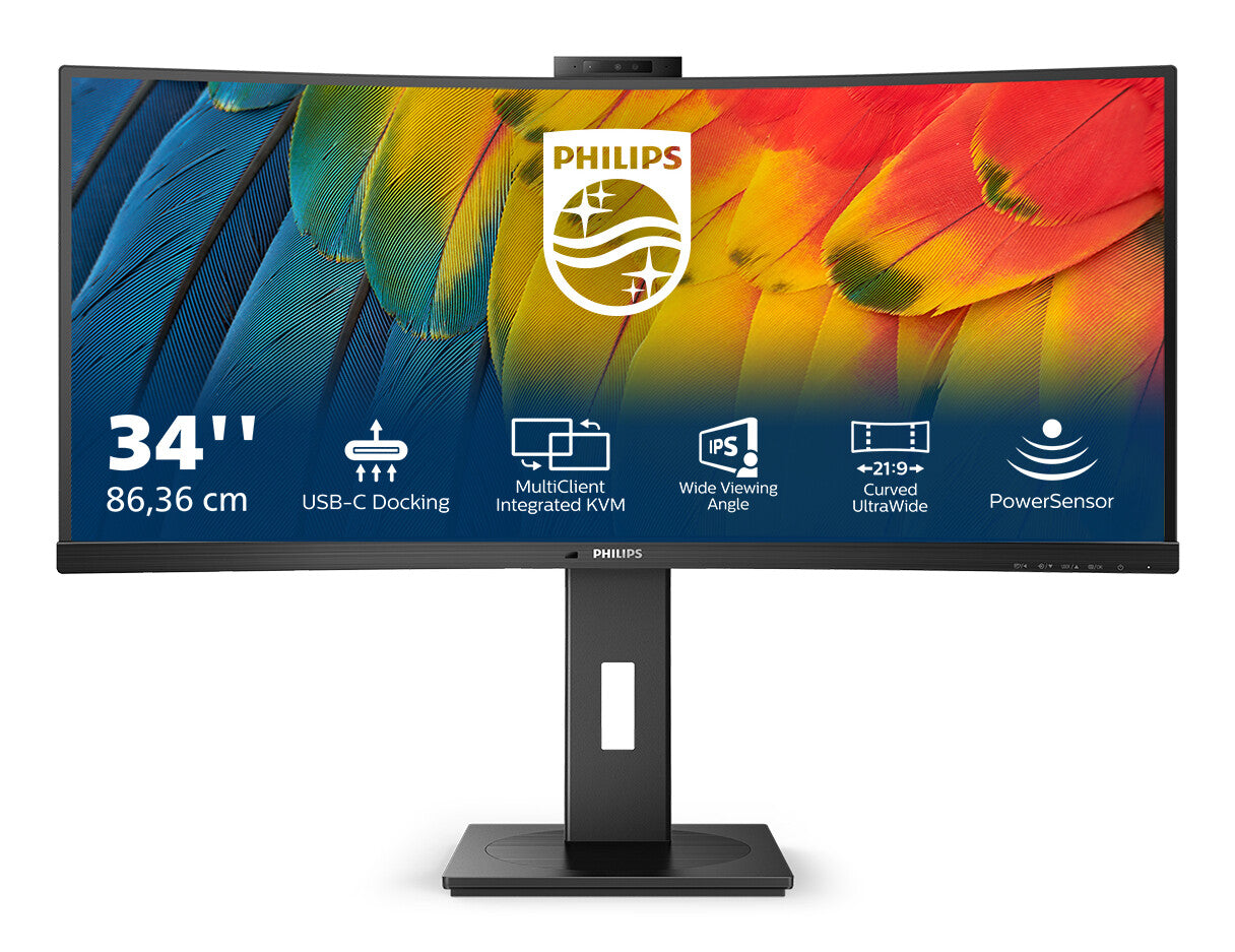 Philips 5000 series 34B1U5600CH/00 LED display 86,4 cm (34") 3440 x 1440 pixlar Wide Quad HD LCD Svart