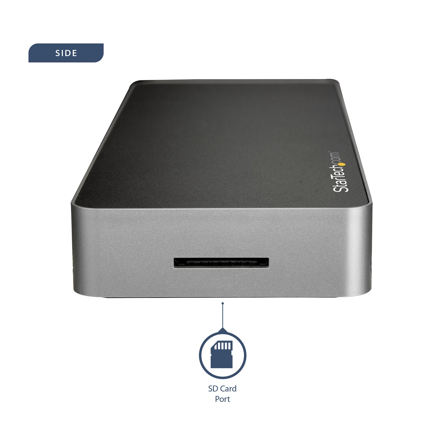 StarTech.com USB-C-dockningsstation för bärbara datorer med dubbla 4K-skärmar - 60W USB-strömförsörjning - SD-kortläsare