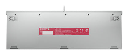CHERRY MX 2.0S tangentbord Spela USB QWERTZ tyska Vit