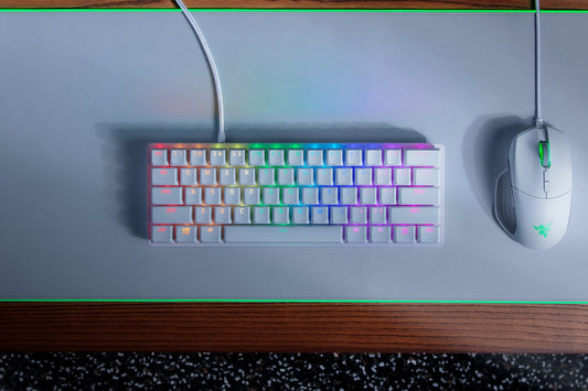Razer Huntsman Mini tangentbord Spela USB QWERTY Engelsk Vit