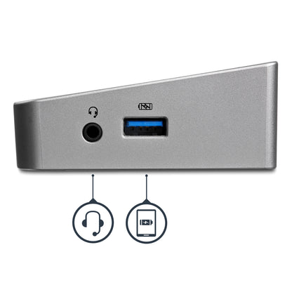 StarTech.com USB 3.0-dockningsstation för trippelskärmar - 1x HDMI - 2x DisplayPort