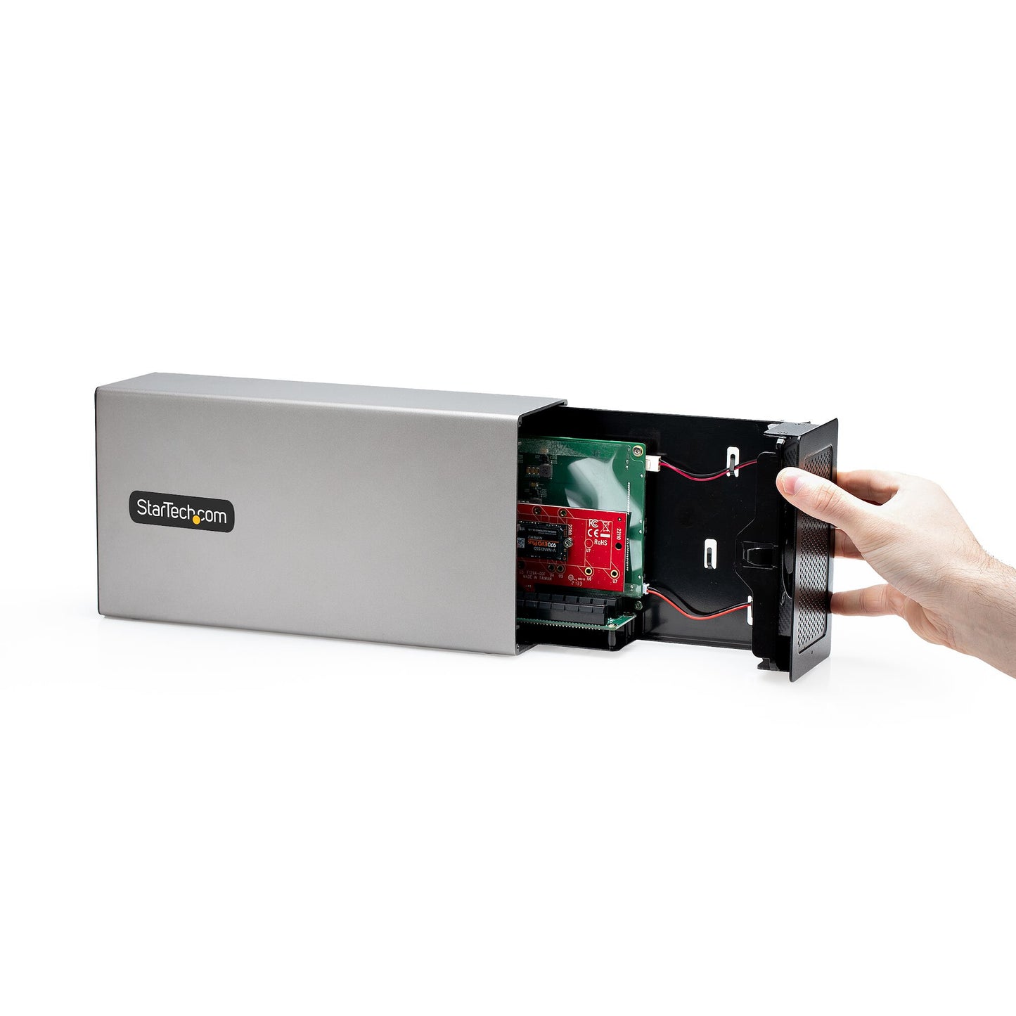 StarTech.com Thunderbolt 3 PCIe-expansionschassi, externt hölje med dubbla PCI Express-kortplatser, PCIe-box för bärbara datorer/stationära datorer/all-in-one, 8K/4K-utgång via TB3/DP 1.4-portar, för videoinspelnings-/fiber-/ Ethernet-kort