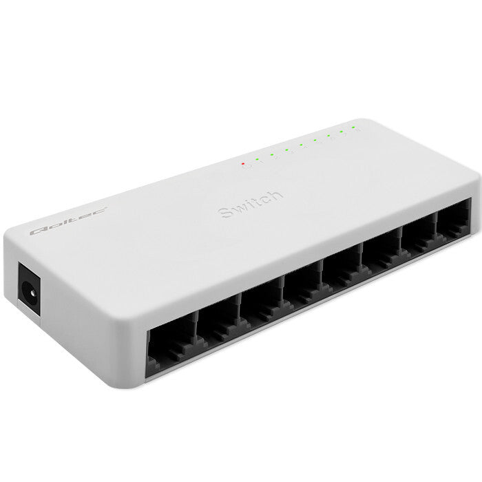 Qoltec 52246 nätverksswitchar Ohanterad Vit