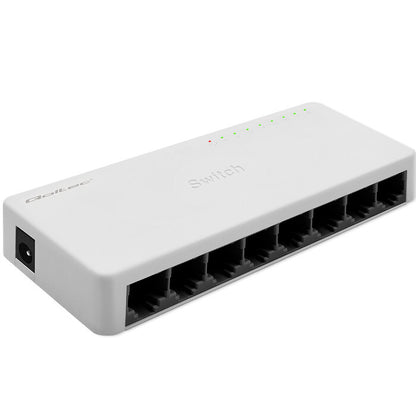 Qoltec 52246 nätverksswitchar Ohanterad Vit