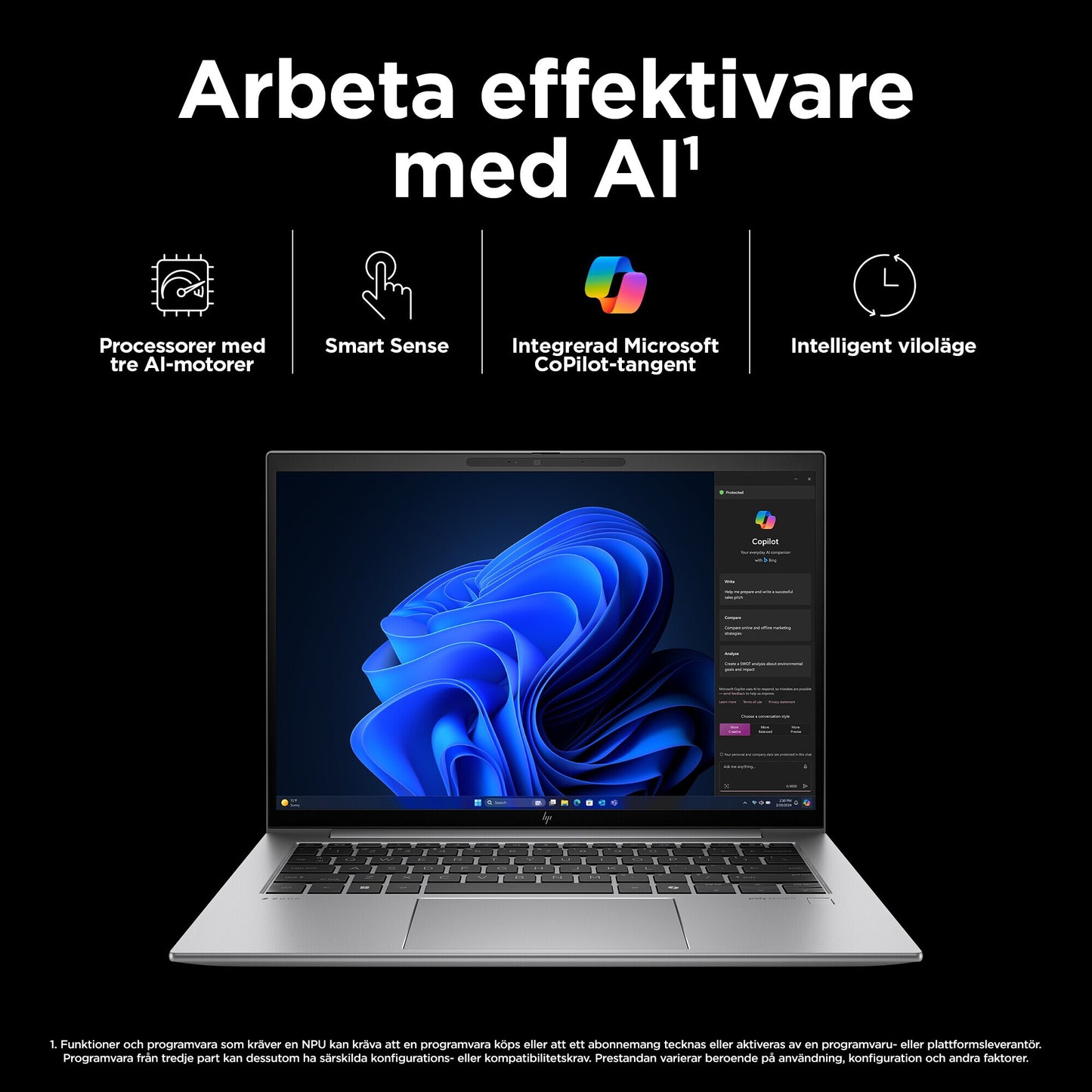 HP ZBook Firefly G11 Intel Core Ultra 7 155H Mobil arbetsstation 40,6 cm (16") Pekskärm WUXGA 32 GB DDR5-SDRAM 1 TB SSD Wi-Fi 6E (802.11ax) Windows 11 Pro AI PC Silver