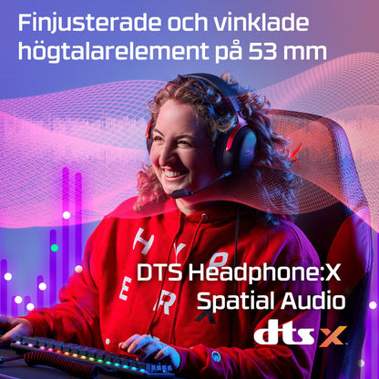HyperX Cloud III – gamingheadset (svart/rött)
