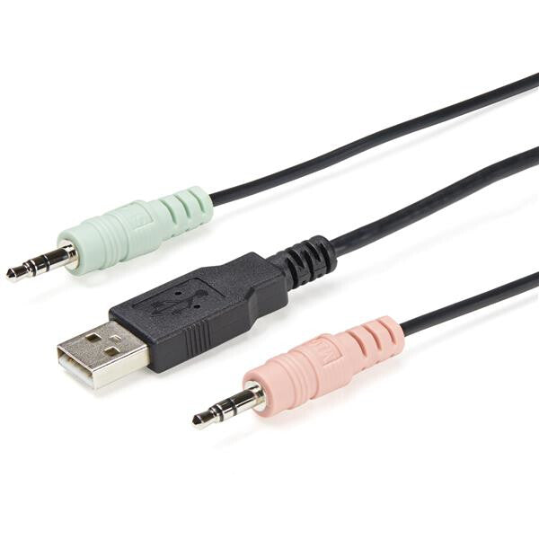 StarTech.com 2 Port USB 4K60Hz DisplayPort KVM-switch med inbyggda kablar