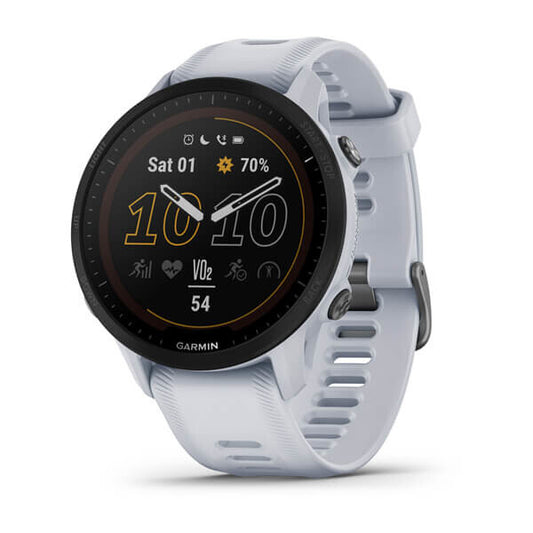 Garmin Forerunner 955 3,3 cm (1.3") MIP 46.5 mm Digital 260 x 260 pixlar Pekskärm Vit Wi-Fi GPS
