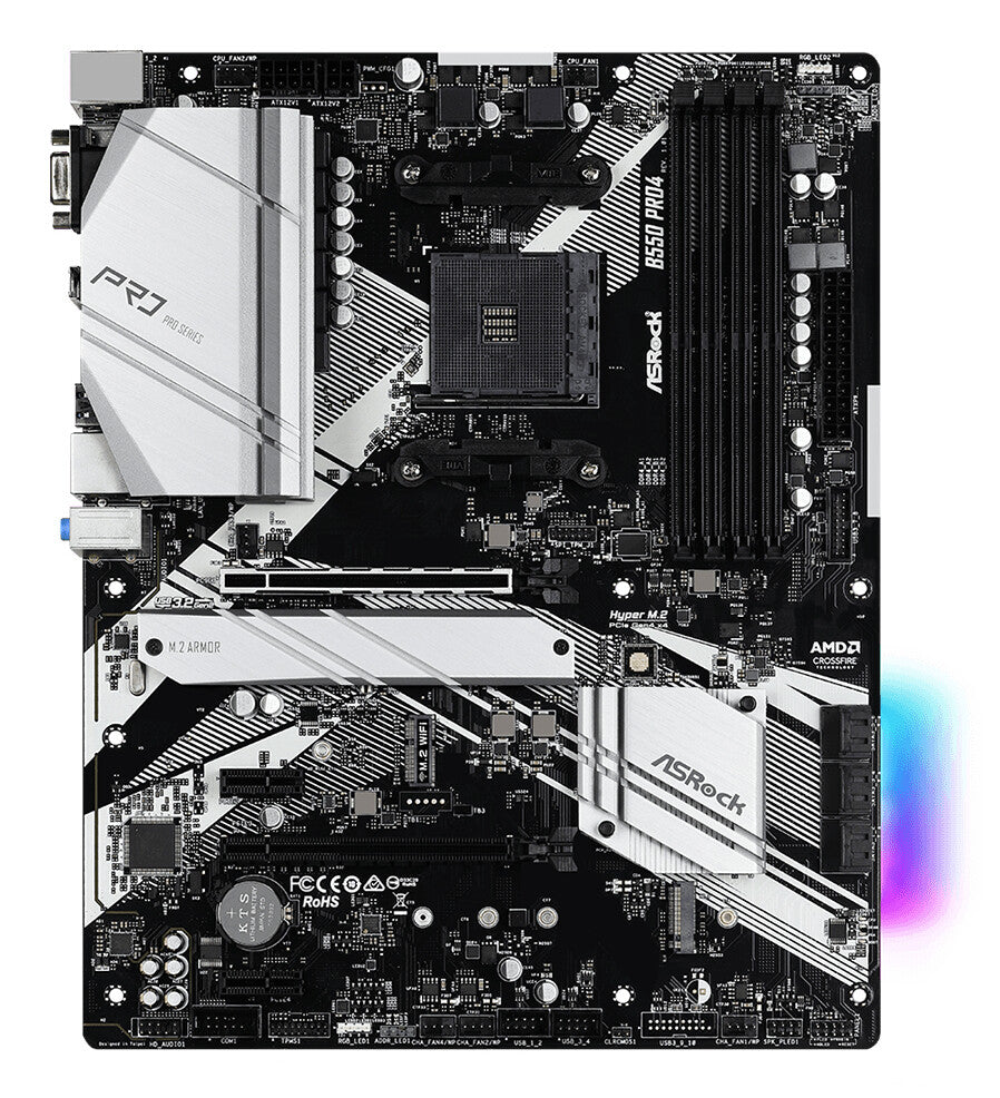 Asrock B550 Pro4 AMD B550 Uttag AM4 ATX