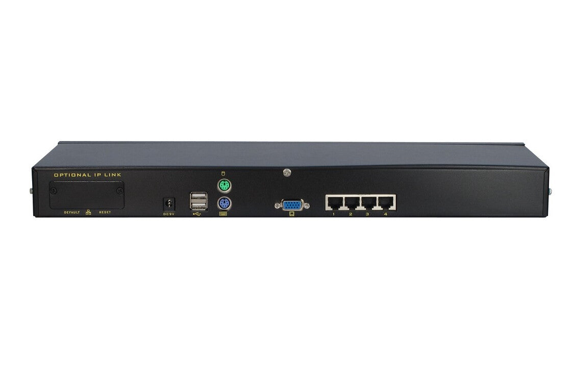 Inter-Tech KVM KS-3104 KVM-switchar Rackmontering Svart
