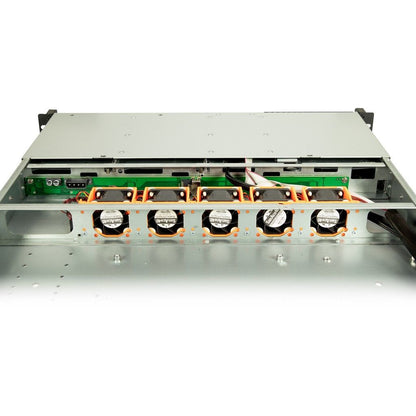 Inter-Tech IPC 1U-1404 Ställning Svart, Rostfritt stål