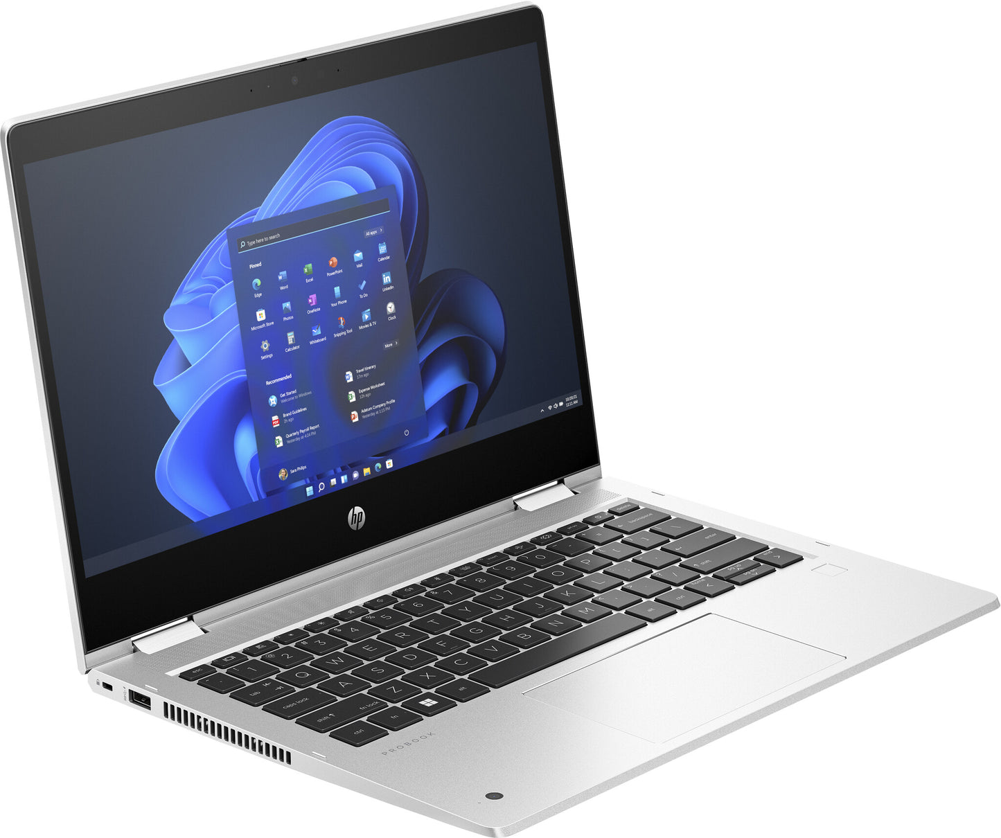 HP Pro x360 435 G10 AMD Ryzen™ 5 7530U Bärbar dator 33,8 cm (13.3") Full HD 16 GB DDR4-SDRAM 512 GB SSD Wi-Fi 6E (802.11ax) Windows 11 Pro Silver