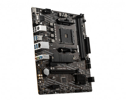 MSI A520M PRO moderkort AMD A520 Uttag AM4 micro ATX
