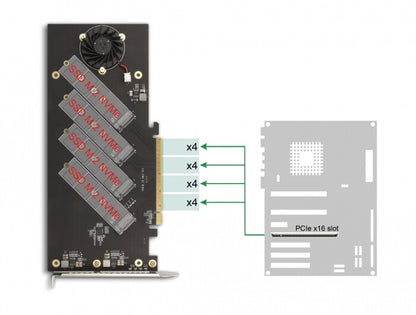 DeLOCK 90079 nätverkskort/adapters Intern M.2