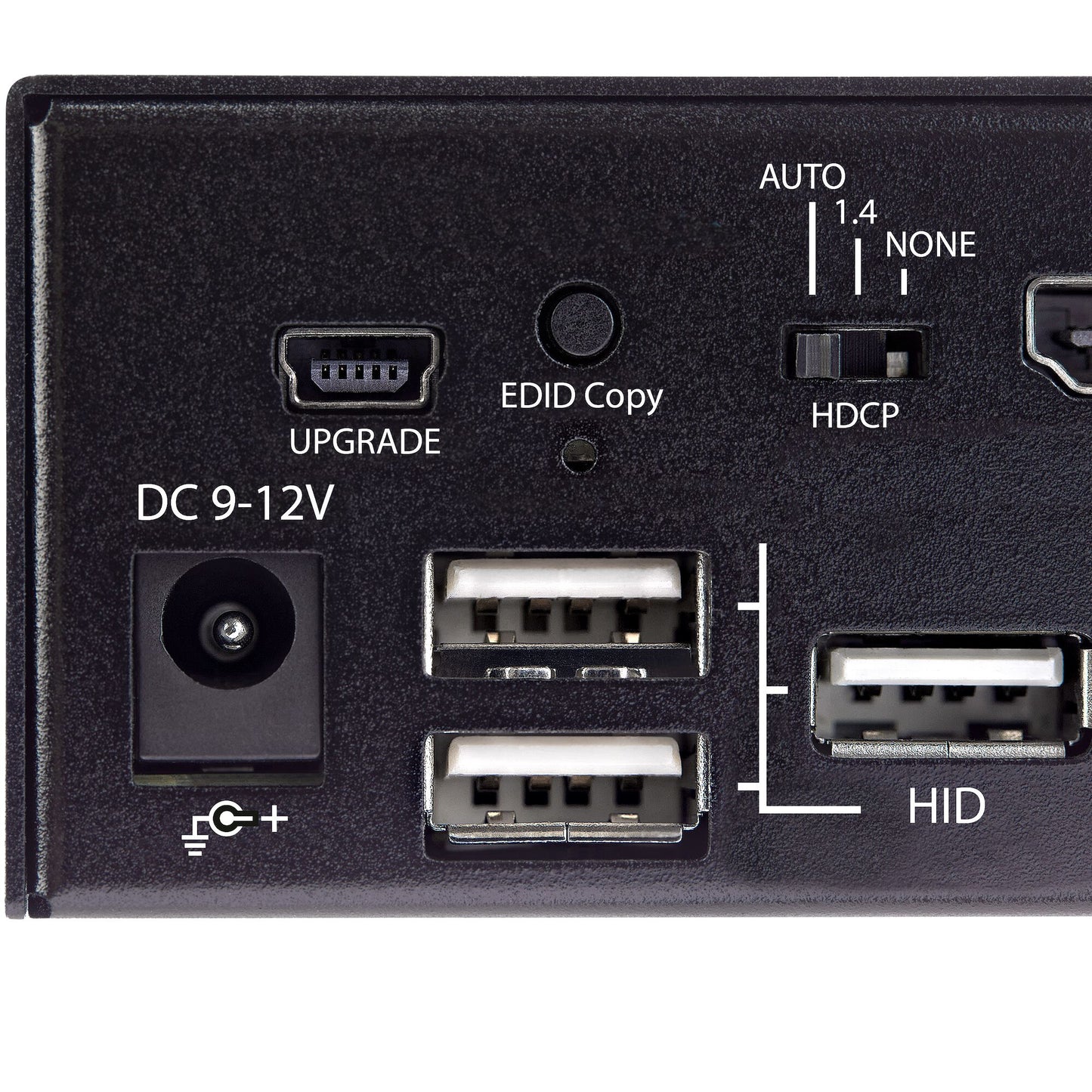 StarTech.com 2-ports HDMI KVM-switch - En skärm 4K 60 Hz Ultra HD HDR - Desktop HDMI 2.0 KVM-switch med 2 portar USB 3.0-hubb (5 Gbit/s) och 4x USB 2.0 HID, ljud - Snabbtangenter för omkoppling - TAA