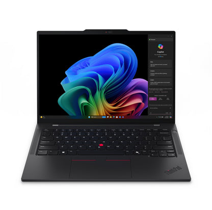 Lenovo ThinkPad T14s Gen 6 (Snapdragon) Copilot+ PC Qualcomm Snapdragon X1E-78-100 Bärbar dator 35,6 cm (14") WUXGA 32 GB LPDDR5x-SDRAM 1 TB SSD Wi-Fi 7 (802.11be) Windows 11 Pro Nordic Svart