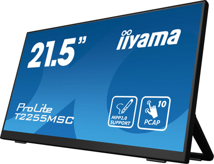 iiyama ProLite T2255MSC-B1 platta pc-skärmar 54,6 cm (21.5") 1920 x 1080 pixlar Full HD LCD Pekskärm Svart