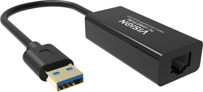 Vision TC-USBETH/BL nätverkskort Ethernet