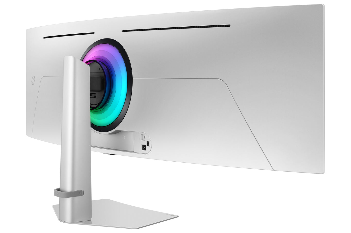 Samsung G93SD platta pc-skärmar 124,5 cm (49") 5120 x 1440 pixlar Dual QHD OLED Silver