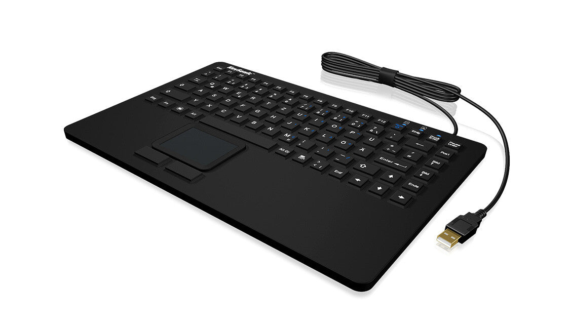 KeySonic KSK-5230 IN (DE) tangentbord Kontor USB QWERTZ tyska Svart