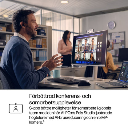 HP EliteBook 6 G1i Intel Core Ultra 5 225U Bärbar dator 40,6 cm (16") WUXGA 16 GB DDR5-SDRAM 512 GB SSD Wi-Fi 7 (802.11be) Windows 11 Pro AI PC Silver