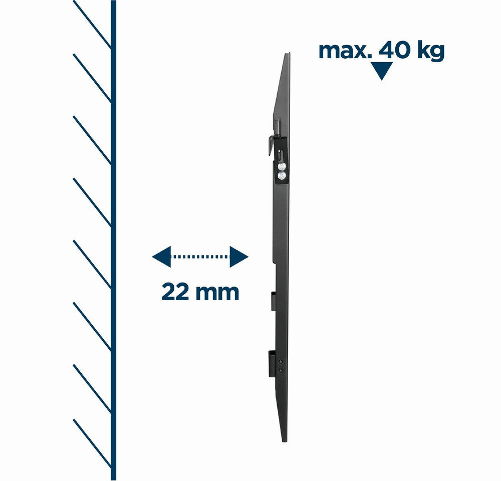 Gembird WM-70F-02 tv-fäste 177,8 cm (70") Svart