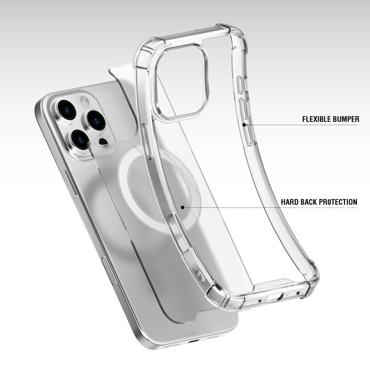 4smarts 541184 mobiltelefonfodral 17,5 cm (6.9") Omslag Transparent