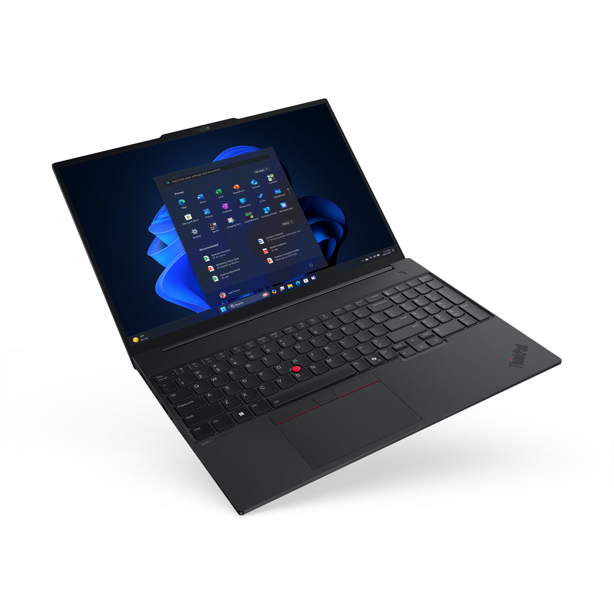 Lenovo ThinkPad E16 Gen 3 (Intel) Copilot+ PC Intel Core Ultra 7 256V Bärbar dator 40,6 cm (16") WUXGA 16 GB LPDDR5x-SDRAM 512 GB SSD Wi-Fi 6E (802.11ax) Windows 11 Pro Engelsk Svart