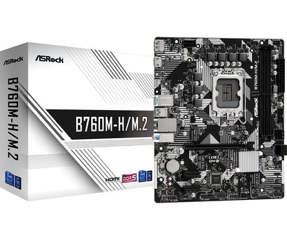 Asrock B760M-H/M.2 Intel B760 LGA 1700 micro ATX