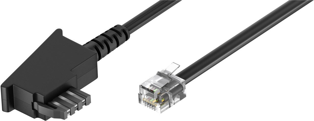 Goobay 50948 telefonkablar 6 m Svart