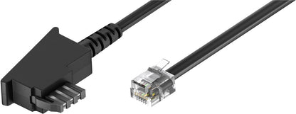 Goobay 50948 telefonkablar 6 m Svart