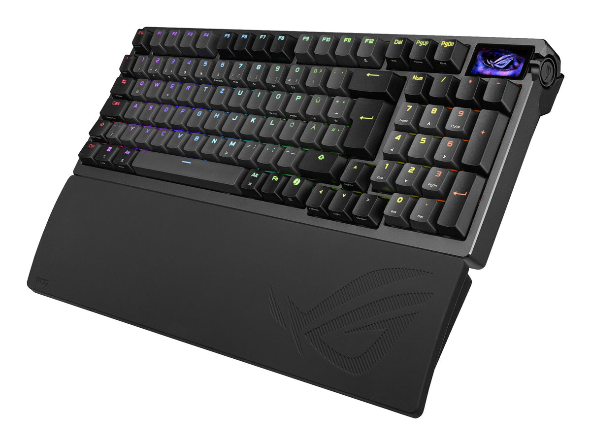 ASUS ROG Azoth 96 HE tangentbord Spela USB + RF Wireless + Bluetooth QWERTZ Svart