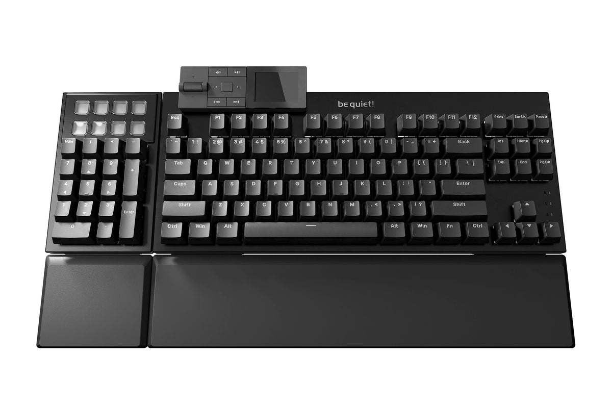 be quiet! Dark Mount Silent Linear FR ISO tangentbord Spela USB AZERTY Fransk Svart