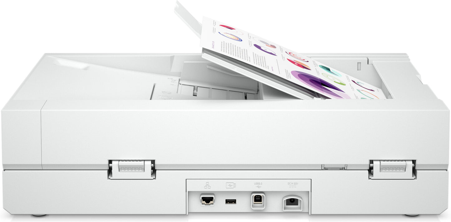HP Scanjet Enterprise Flow N6600 fnw1 Flatbädds- och ADF-scanner 1200 x 1200 DPI A4 Vit