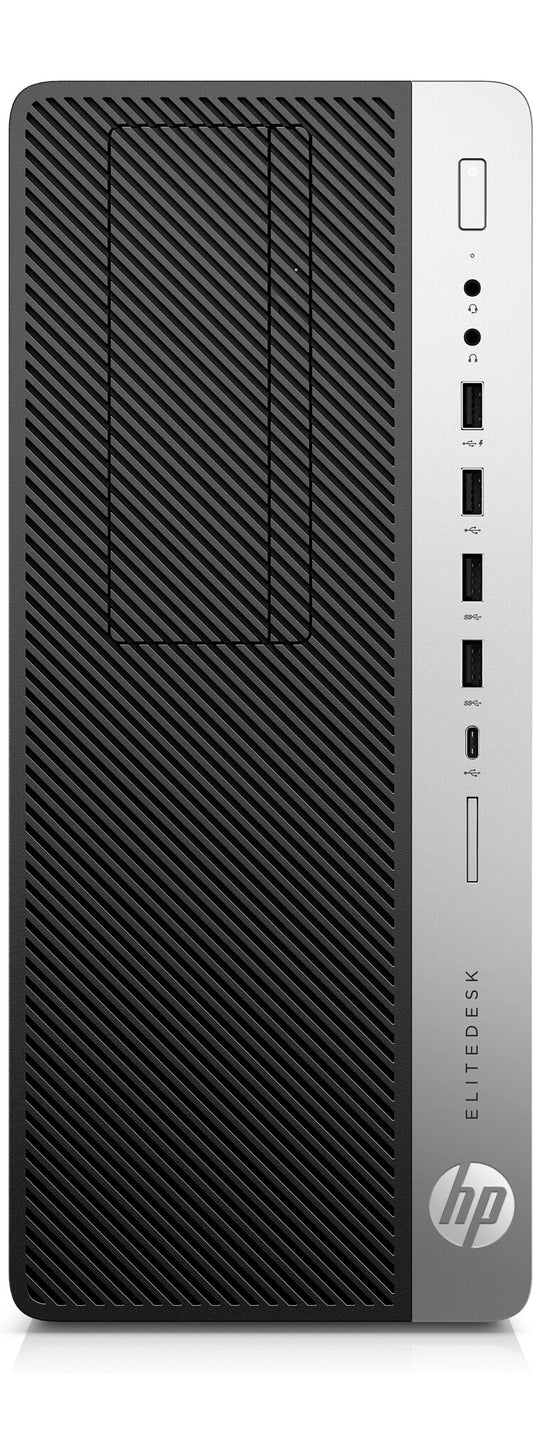 T1A HP EliteDesk 800 G4 Refurbished Intel® Core™ i7 i7-8700 16 GB DDR4-SDRAM 256 GB SSD Windows 11 Pro Tower PC Svart, Silver