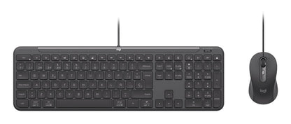 Logitech 920-013343 tangentbord Mus inkluderad Hem / Kontor USB QWERTZ tyska grafit