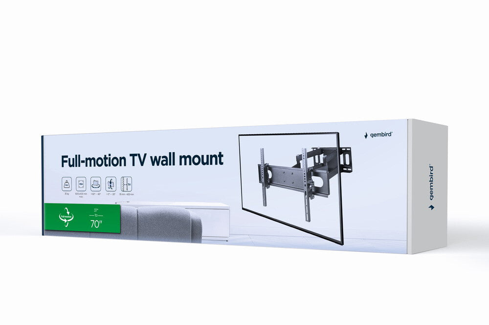 Gembird WM-70ST-01 tv-fäste 177,8 cm (70") Svart