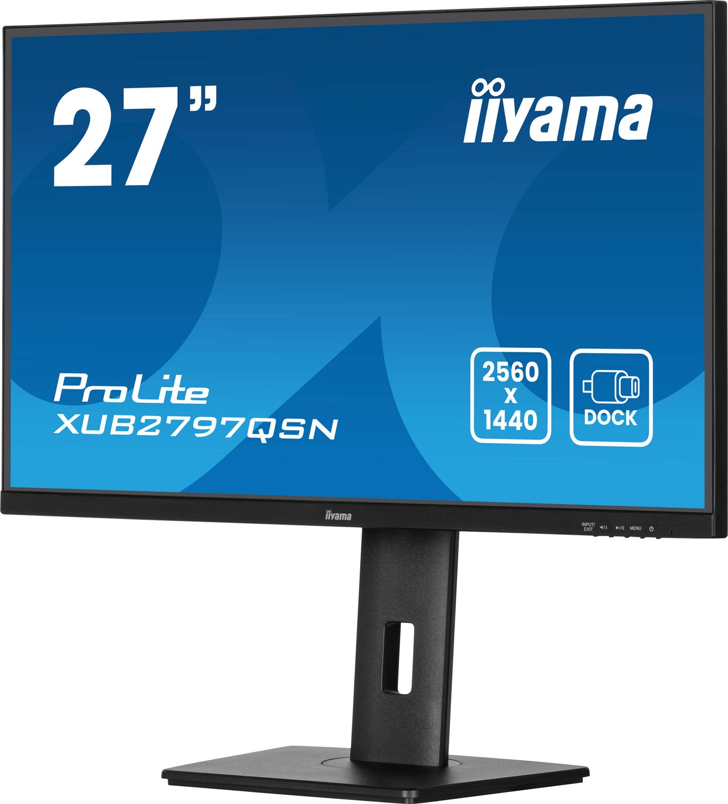 iiyama ProLite XUB2797QSN-B2 platta pc-skärmar 68,6 cm (27") 2560 x 1440 pixlar Quad HD LED Svart