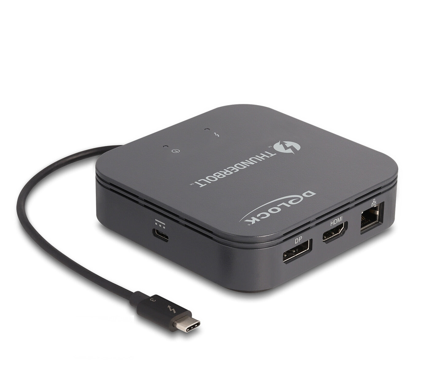 DeLOCK 87789 dockningsstationer för bärbara datorer Kabel Thunderbolt 3 Svart