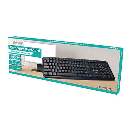 Vakoss TK-103PK tangentbord USB Svart