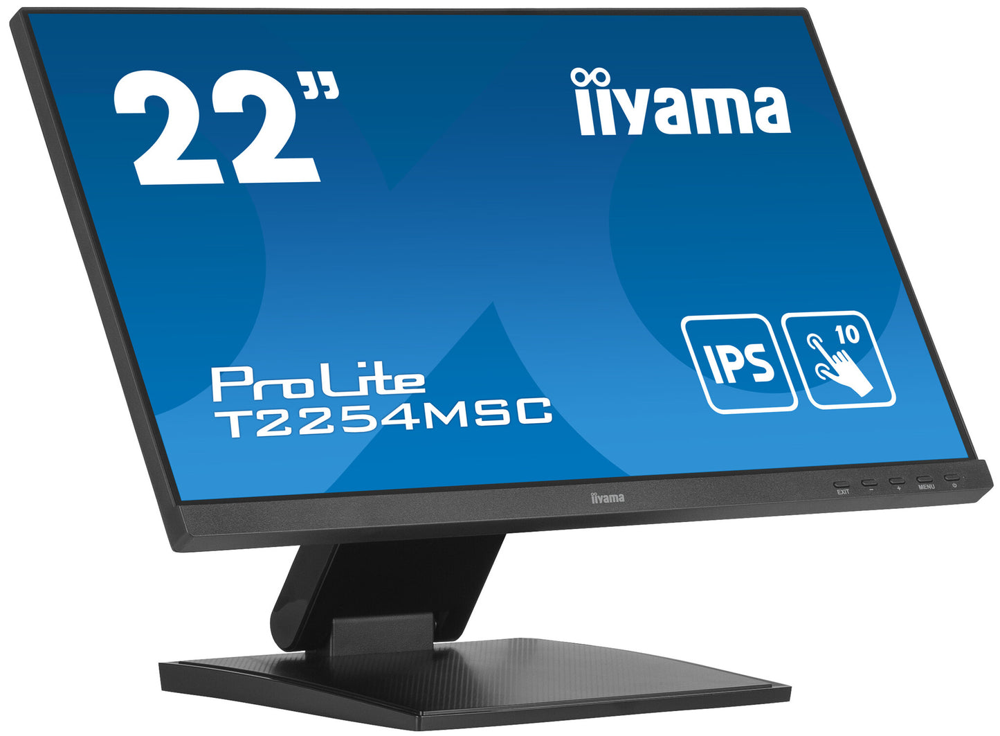 iiyama ProLite T2254MSC-B1AG platta pc-skärmar 54,6 cm (21.5") 1920 x 1080 pixlar Full HD LED Pekskärm Svart