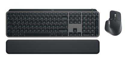Logitech Master MX Keys Combo for Bussiness tangentbord Mus inkluderad Kontor Trådlös RF + Bluetooth QWERTY Amerikanskt internationellt grafit
