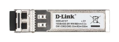D-Link DEM-431XT transceiver-moduler för nätverk Fiberoptik 10000 Mbit/s SFP+ 850 nm