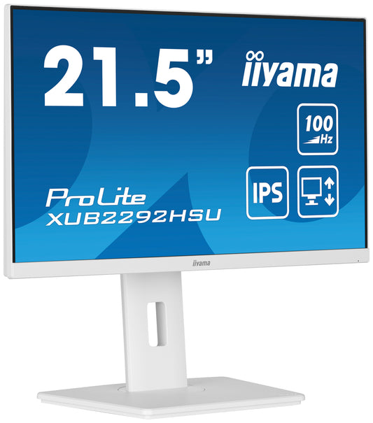 iiyama ProLite XUB2292HSU-W6 platta pc-skärmar 54,6 cm (21.5") 1920 x 1080 pixlar Full HD LED Vit