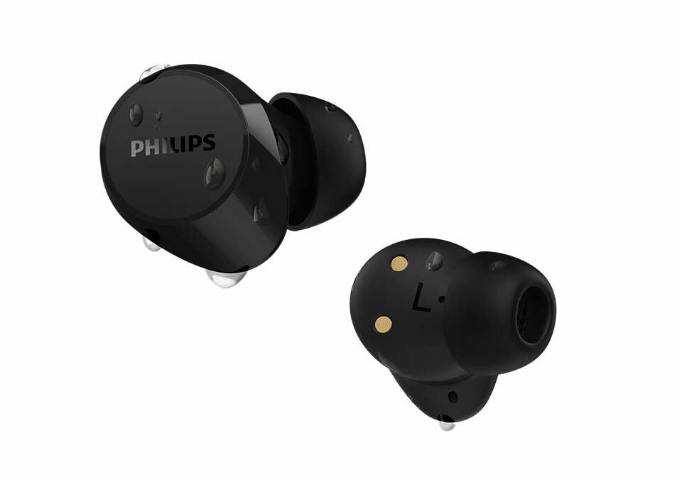 Philips TAT1209BK/00 hörlur och headset True Wireless Stereo (TWS) I öra Samtal/musik Bluetooth Svart