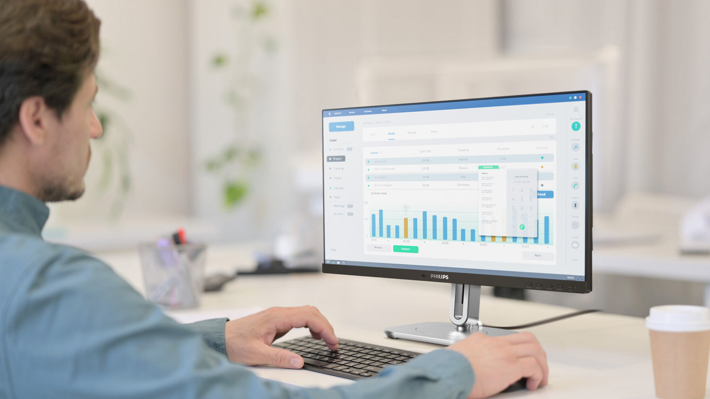 Philips 5000 series 24B2G5301/00 platta pc-skärmar 60,5 cm (23.8") 1920 x 1080 pixlar Full HD LCD Svart