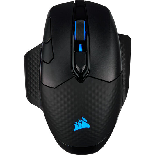 Corsair DARK CORE RGB SE datormöss Spela högerhand RF Wireless + Bluetooth + USB Type-A Optisk 18000 DPI