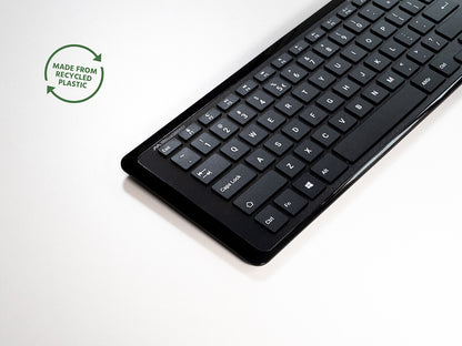 Mousetrapper Type Mini Wireless - Nordic tangentbord Universal USB + RF Wireless + Bluetooth QWERTY Svart