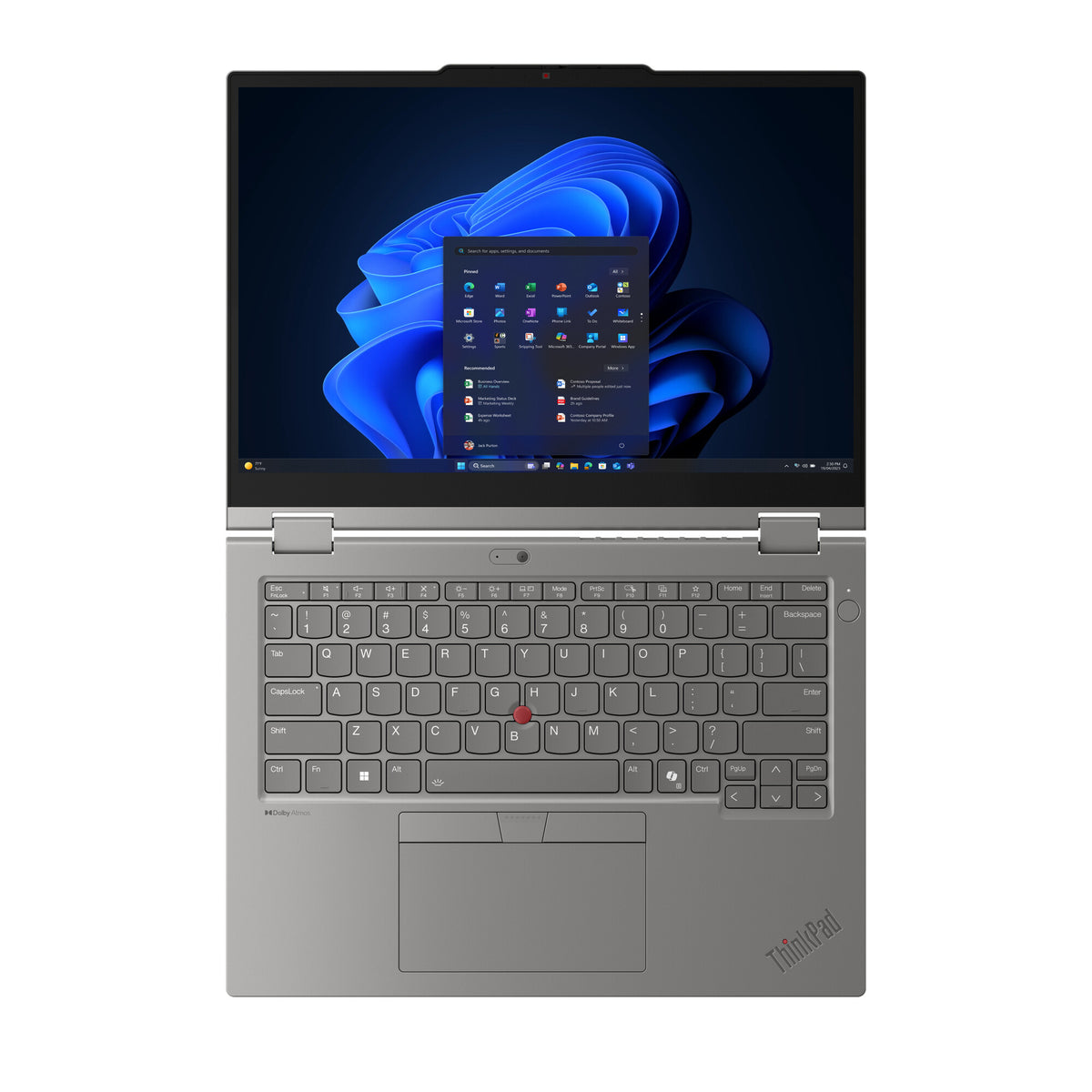 Lenovo ThinkPad L13 2-in-1 Gen 6 (Intel) Intel Core Ultra 5 225U Hybrid (2-i-1) 33,8 cm (13.3") Pekskärm WUXGA 16 GB LPDDR5x-SDRAM 512 GB SSD Wi-Fi 6E (802.11ax) Windows 11 Pro tyska Grå