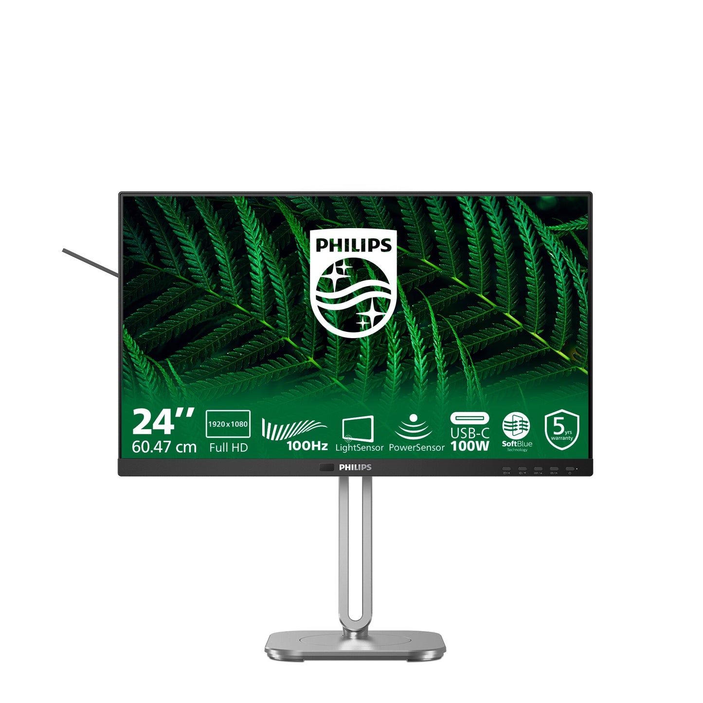 Philips 5000 series 24B2G5301/00 platta pc-skärmar 60,5 cm (23.8") 1920 x 1080 pixlar Full HD LCD Svart